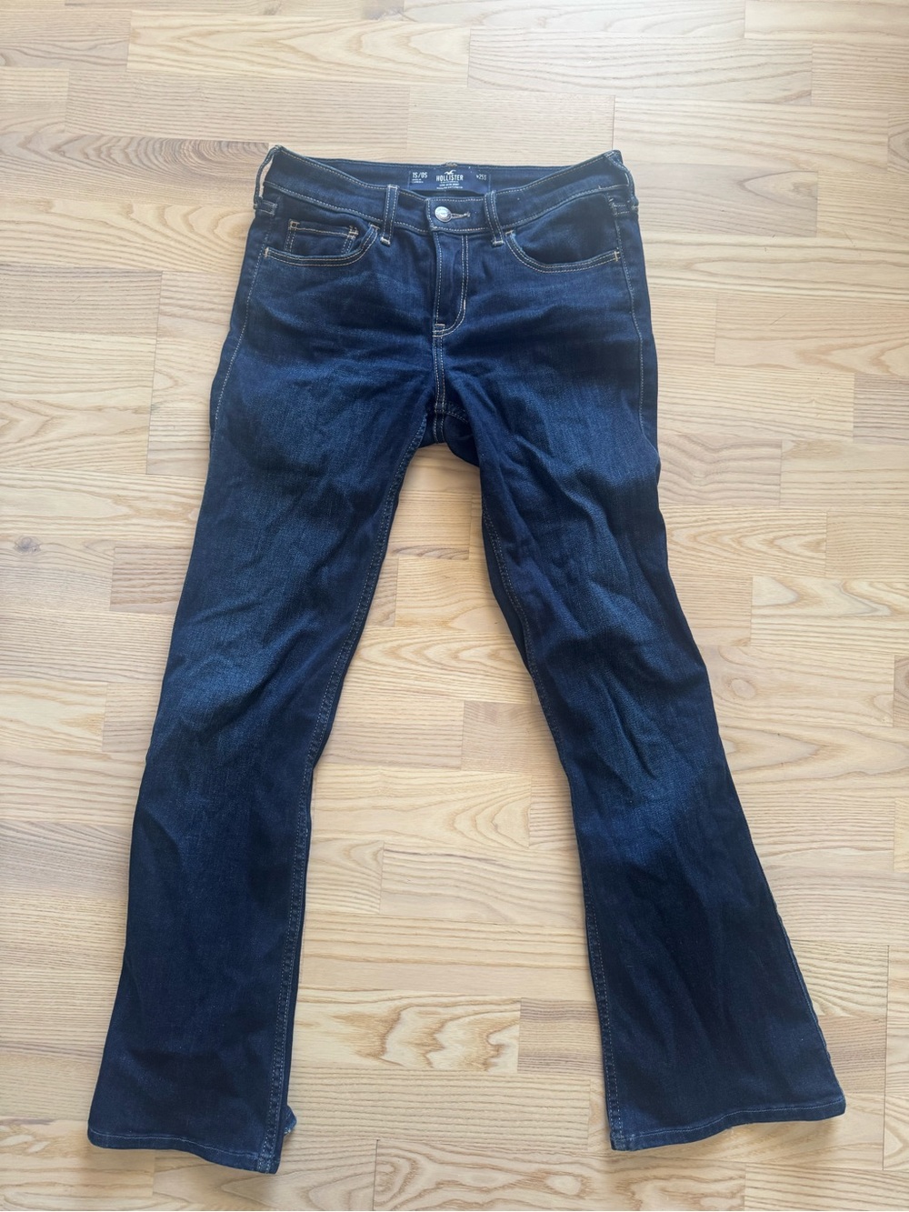 Hollister Women's Dark Indigo Bootcut Jeans